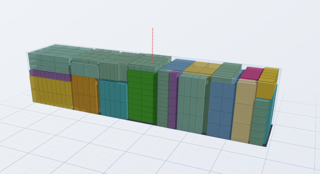 集装箱装柜软件真实计算结果