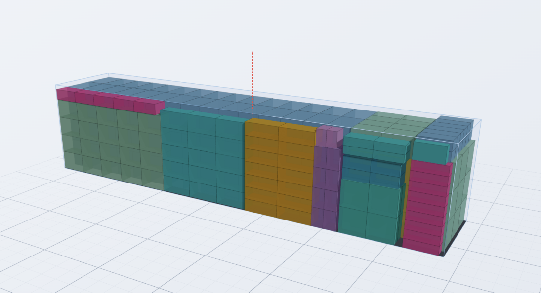标准件混合装载真实计算结果
